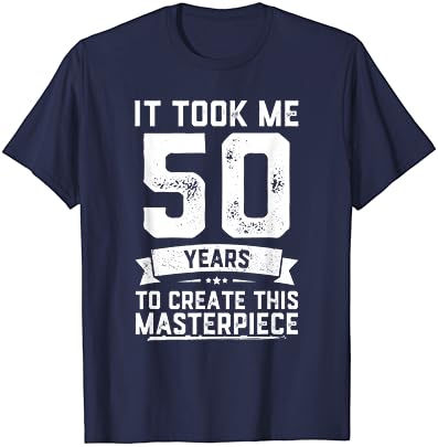 Забавна Тениска с Виц за 50 години, Идея за Подарък за 50-тия Рожден Ден С Кляпом В Устата, Тениска