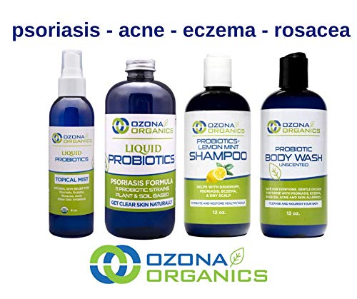 Ozona Organics - Средство за измиване на тялото с пробиотиками - Сапун без аромат - Естествено средство за грижа