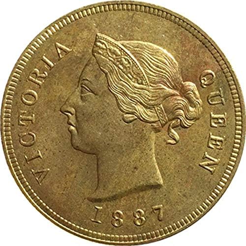 1887 Кипър Криптовалюта Криптовалюта Любима Монета Реплика Възпоменателни Монети Американската Стара Монета, Позлатена Са Подбрани Монета Щастливи Монети Занаяти