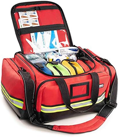 Scherber Напълно Оборудвана чанта за спешно реагиране Премиум клас | Голям професионален комплект за бърза помощ / EMS за