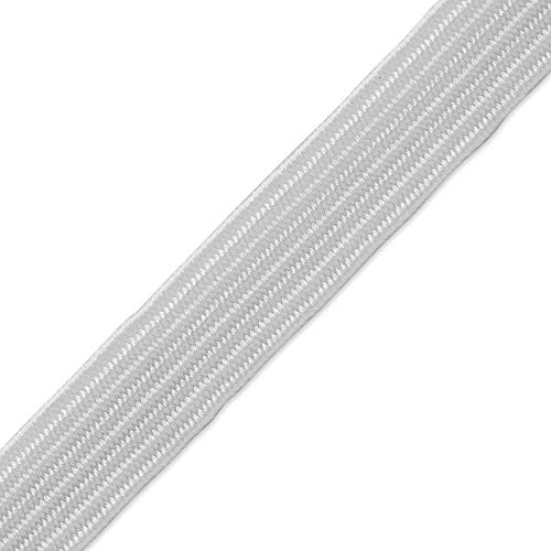 Ластични ленти за шиене Бели еластични въжета 1/4 от инча на 100 ярда, бял еластичен кабел, силно растягивающегося и притежаващ