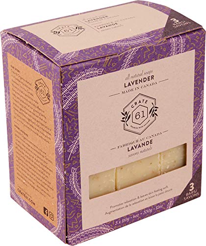 Кутия 61, Веганское Естествен Сапун, Евкалипт и мента, 3 опаковане, ръчно изработени Сапуни С Етерични масла премиум-клас, студено