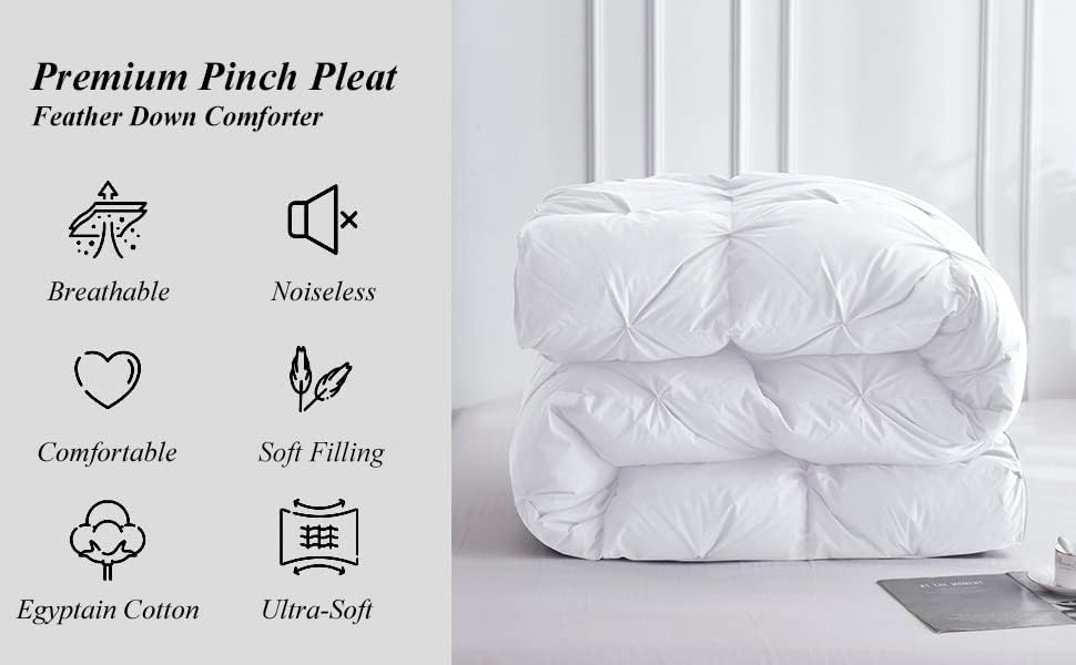 Комплект спално бельо California, Плиссированное Стеганое одеяло Pintuck | Аляска King 132x120 инча | Naka алтернатива,