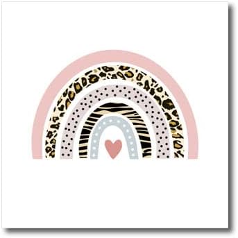3D Сладък леопардовый принт в стил Бохо, розово и розово животински модел. - Ютия за топлопреминаване (ht-363667-2)