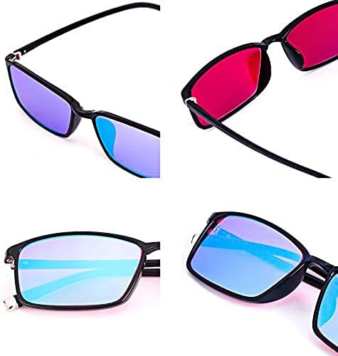 Очила за далтонизъм ZIIZZ с двойно покритие за мъже и жени с червено-зелената слепота, може да блокира синя светлина