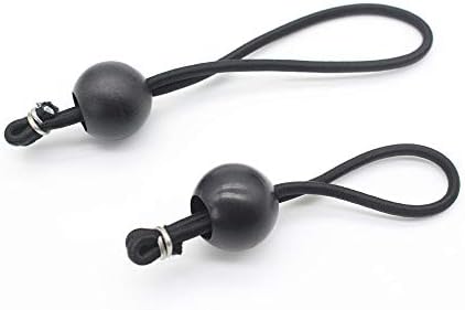 кабел Навес с Бънджи топка 4 инча и 6 инча 50PK Черен цвят За закрепване на Предмети от бита, автомобилни елементи