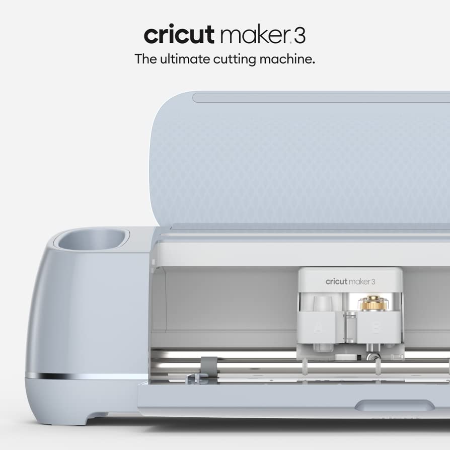 Интелигентна машина за рязане на Cricut Maker 3 - Винил стартов комплект, включва набор от инструменти, от 5 части, лента за носене, стандартни подложки за улавяне и перман?