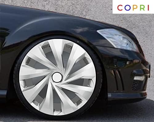 Комплект Copri от 4 Джанти Накладки 14-Инчов Сребрист цвят, Защелкивающихся На Главината, Подходящ За Toyota Corolla