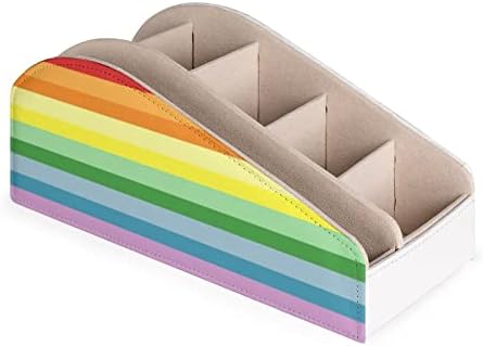 Гей-Гордост на ЛГБТ Розова Кутия За Съхранение на Управление от Изкуствена Кожа, Многофункционален Настолен Органайзер за Притежателите