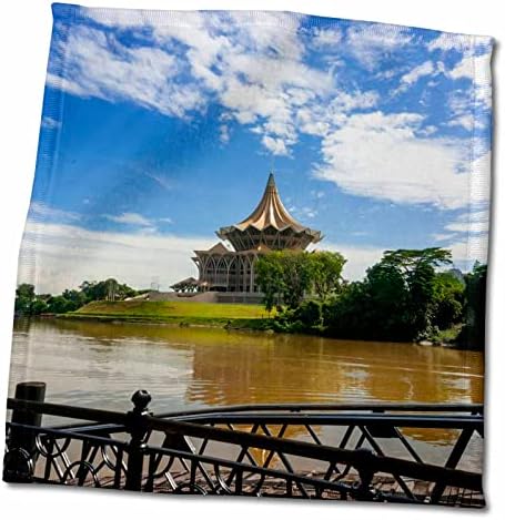 3 Сграда Drose Dewan Undangan Negeri DUN, река Sarawak, Kuching, Малайзия. - Кърпи (twl-207834-3)