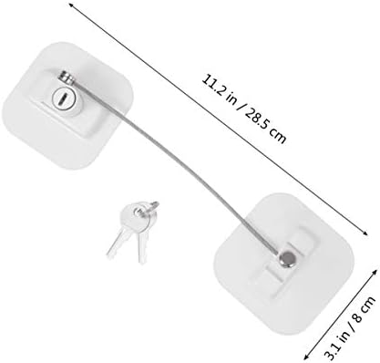 DOITOOL Заключване на Прозореца за безопасността на детето Заключване на хладилник с Ключовете за Заключване на кабинета