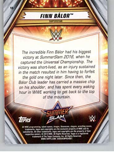 2019 Topps WWE SummerSlam 10 Търговска картичка Фин Балора по реслингу