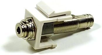 Philmore Защелкивающийся 1/8 с 3,5 мм 4-Щифта проводник TRRS Бял цвят с клъстер жак Keystone вграден Модулен Конектор