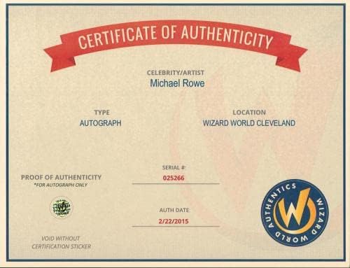 Майкъл Роу Эрроу Подписа Снимка 8x10 С автограф Wizard World - Снимки на НБА с автограф