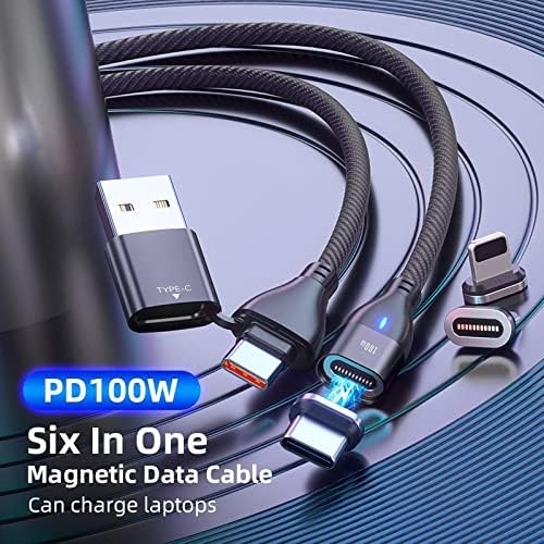 Кабел BoxWave е Съвместим с Yezz Art 2 Pro (кабел от BoxWave) - Кабел за зареждане MagnetoSnap PD AllCharge (100 W),