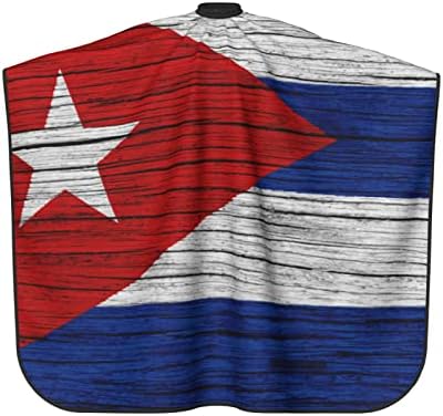 Дървена Текстура Кубинското Знаме на Куба Фризьорски салон Наметало за Стилист Престилка За Подстригване Калъф за Фризьорски