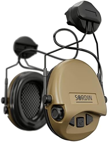 Защитни слушалки Sordin Supreme MIL AUX Active Ear Defenders - Дугообразный адаптер за каски - Комплекти от кожени ленти