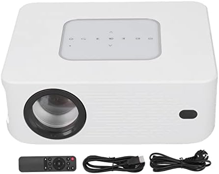 Проектор Luqeeg 1080P, Мини-Проектор, WiFi, Умен Шрайбпроектор 6000lux, видео проектор за домашно кино с дистанционно управление
