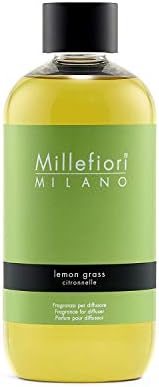 Стик за зареждане на аромати Millefiori Milano, 250 мл, Лимонова Трева