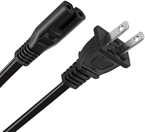 Захранващ кабел с 2 шипа, Съвместим с кабел за захранване Samsung LED ТЕЛЕВИЗОР/монитор