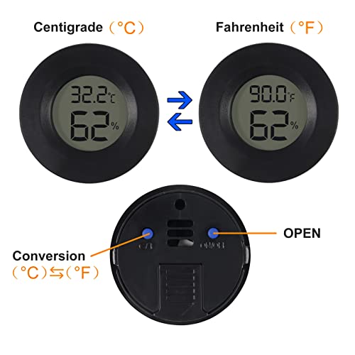DIANN 4 бр. Мини Цифрови Измерители Температура И Влажност на въздуха Сензор Стаен Термометър, Влагомер на LCD