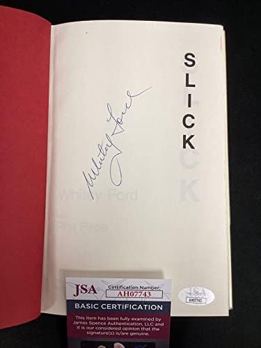 Whitey Ford, Подписано Книга Slick My Life In Baseball HOF С автограф от JSA ню ЙОРК Янкис - MLB С автографи