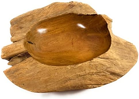 Дървена купа Tikimaster от Селски Тик 15 X16X4 от Корен От Тиково дърво | HWA216