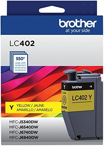 Касета с жълто мастило Brother Истински LC402Y Стандартна версия