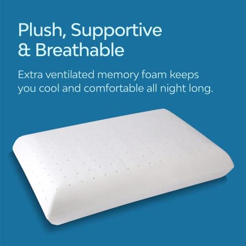 MediflowMediflow Water Pillow Memory Foam (еднократна опаковка) и водна възглавница - Оригиналната колекция, влакнести възглавница.