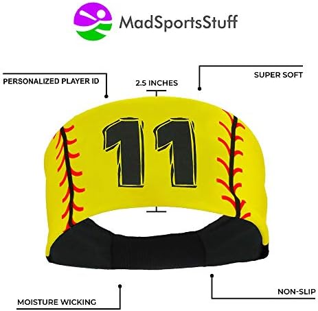 Превръзка от неопрен за софтбол MadSportsStuff за момичета с номер ризи (стаи 00-39)