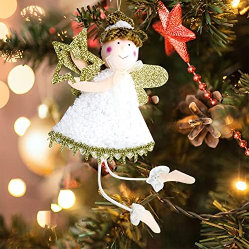 Коледен Ангел Висулка Плюшен Плат Любов Момиче Коледна Кукла Висулка Украса На Коледната Елха Коледна Пощенска Кутия Венец