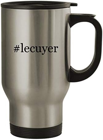 Подарък дрънкулки #lecuyer - Пътна Чаша от Неръждаема Стомана с тегло 14 грама, Сребрист