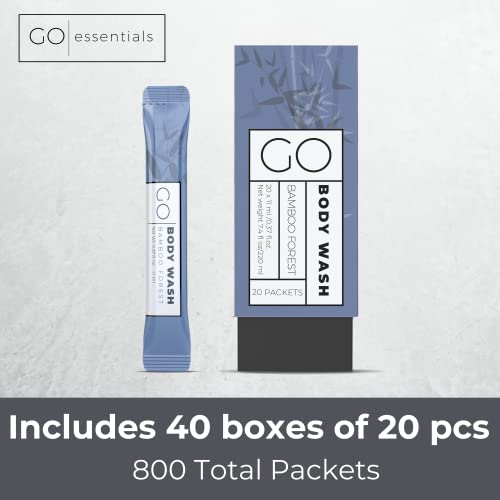 Пакети за измиване на тялото GO Travel Essentials Size за измиване на тялото – Еднократна шампоан и балсам. Препарат за