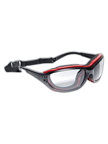MAGID Y85BRAFLG Защитни Очила Magid Gemstone Onyx Y85, Стандартни, Черно-Червено Поролоновый Калъф
