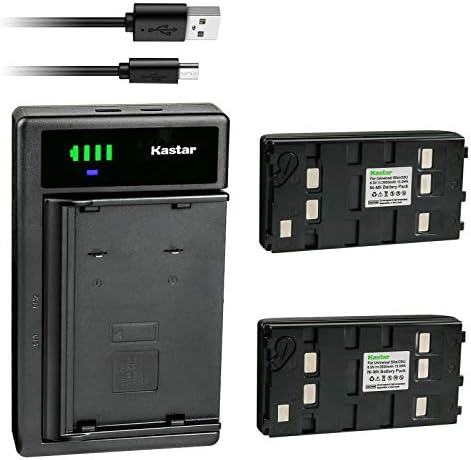 Батерия Kastar в 1 опаковка и зарядно устройство Smart USB, съвместим с акумулаторни батерии JVC BN-V11U, BN-V12U,