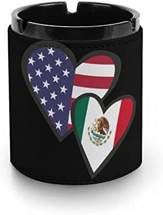 Преплитане на Сърцето Американското Знаме на Мексико Пепелник за Пури Пепелник За Пушачи Модерна Настолна Пепелник
