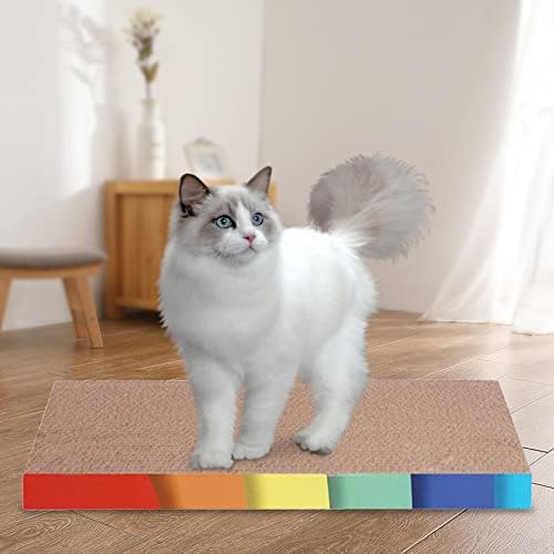 MagiDeal Scratching Board Домашни Котки, Когтеточка за котки, Шлайфане Нокът за Защита на вашите мебели, Плоски