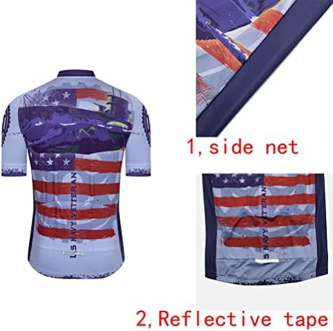 Мъжки Комплект От Джърси за Велоспорта, Велосипедна Риза с Къс ръкав и къси Панталони на 3D-възглавница, Мека Костюм,