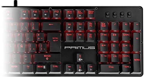 Механична клавиатура Primus Gaming Ballista 100Т - Червен ключ-Led осветление RGB-Всички клавиши са програмируеми-Макроси