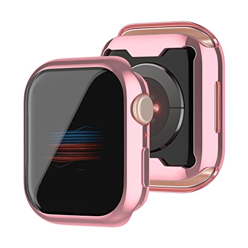 AISPORTS 2 Pack е Съвместим с Apple Watch Серия 8/7 Защитно фолио за екрана, 45 мм, с калъф, мек калъф-броня от TPU