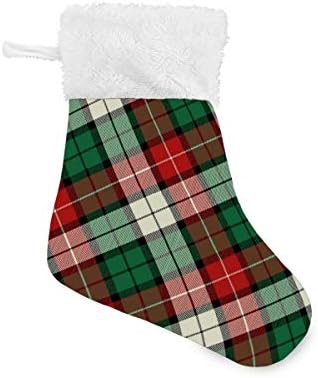 Коледни Чорапи ALAZA, Зелени, Червени, Косите, Коледни, в Клетката, Класически, Персонални, Малки Чорапи, Бижута