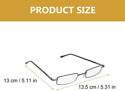 Healeved Мъжки слънчеви очила, 3 комплекта Очила за четене, Тънък Джоб Ридеры със Скоба за химикалки, Калъф за очила в Метални