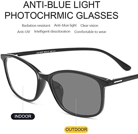 MIRYEA Blue Light Блокер на Компютърни Очила За Четене Фотохромичните Слънчеви Очила С Антирефлексно покритие