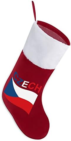 Флаг На Чешката Коледа Отглеждане На Коледни Чорапи Чанта Домашния Семеен Коледен Декор