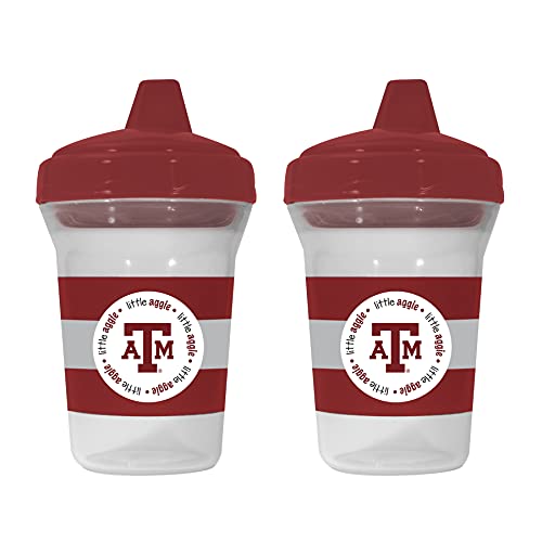 BabyFanatic Sippy Cup 2 в опаковка - NCAA Texas A & M Aggies - Официално Лицензиран Комплект чаши за деца