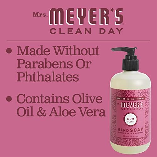 Сапун за ръце Mrs. Meyer's с Етерични масла, Биоразлагаемая формула, Мамо, 12,5 течни унции