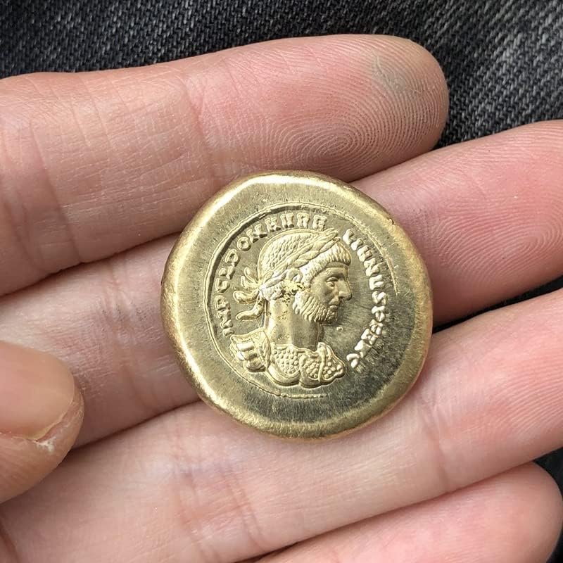 Римски Монети Месинг Със Сребърно Покритие Старинни Занаяти Чуждестранни Възпоменателни Монети Неправилен Размер