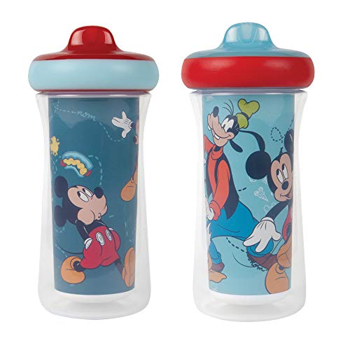 Изолирани чаши за пиене The First Years Disney с Мики Маус, 9 унции (опаковка от 2 броя)