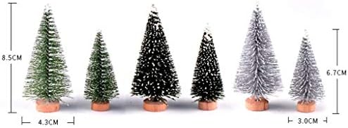 30 Бр Мини Коледни Елхи направи си САМ Коледна Бутилка Четка Дърветата са Миниатюрни Сизалевые Снежните Студените
