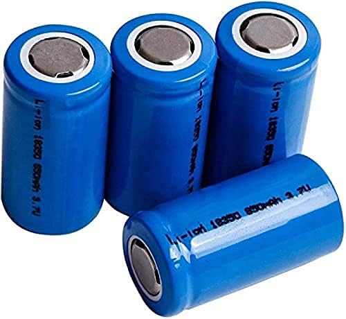 MORBEX Акумулаторна Батерия 18350 Литиева Батерия От 3.7 На 850 mah Клетка 18350 Горната Бутон за Фенерче Електронен